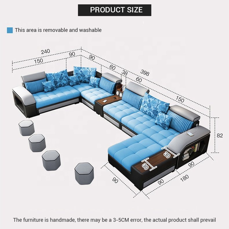 high quality grey fabric upholstery modern italian design set living room furniture luxury sofas