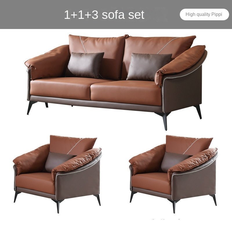 Modern Simple PU Leather Office Sofa Bed Set Modular for Home & Hotel Reception & Leisure Wholesale
