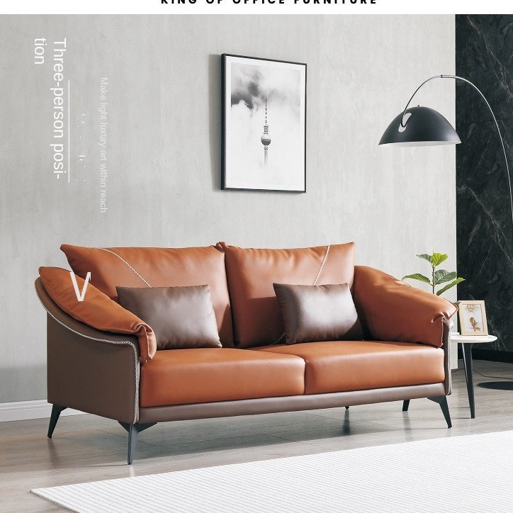 Modern Simple PU Leather Office Sofa Bed Set Modular for Home & Hotel Reception & Leisure Wholesale