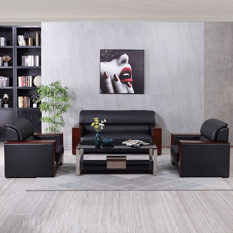 Chuangyue Modern style office reception sofa conference discussion living room and office sofa coffee table combination
