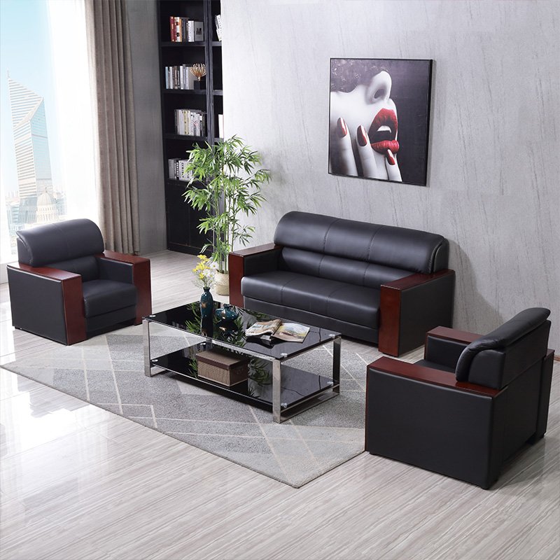 Chuangyue Modern style office reception sofa conference discussion living room and office sofa coffee table combination