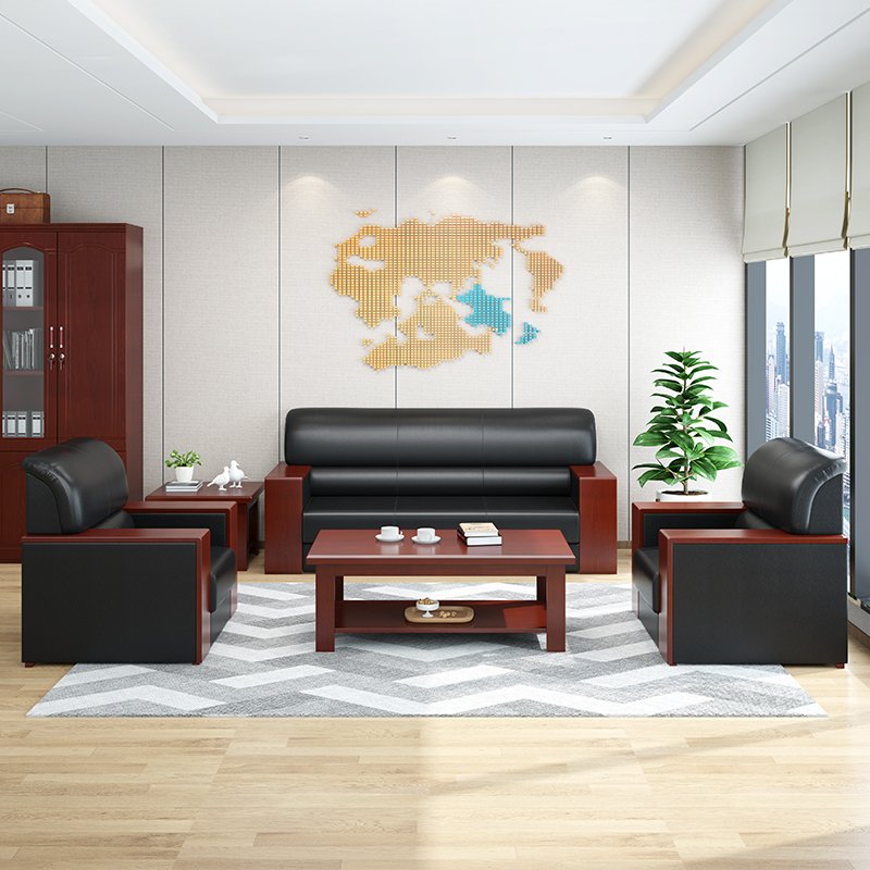 Chuangyue Modern style office reception sofa conference discussion living room and office sofa coffee table combination