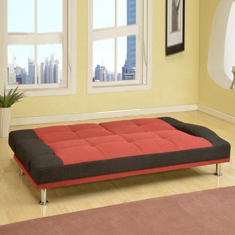 Modern style Apartment Office Sofa fabric folding sofa bed Adjustable Convertible Sleeper Sofa Bed Multi-functional