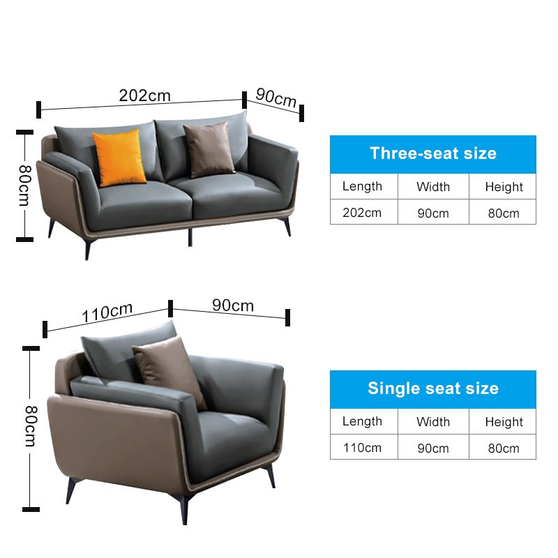 Italian Style wooden Executive Designs Office Furniture Leather Modular Office Sofa Set Furniture