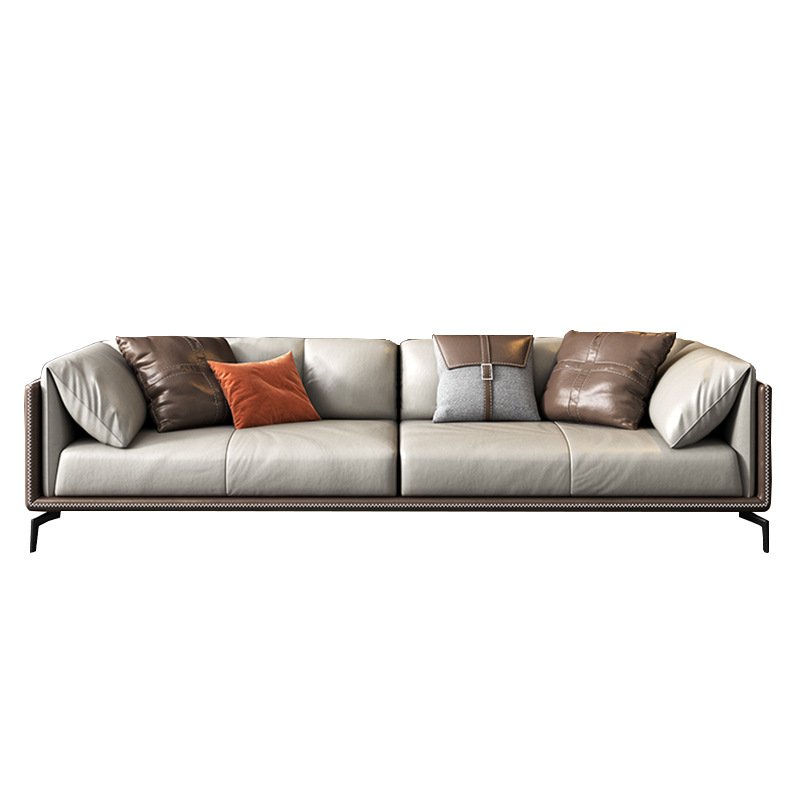 New Italian high-end custom sofa, living room, office reception and lounge leather sofa combination