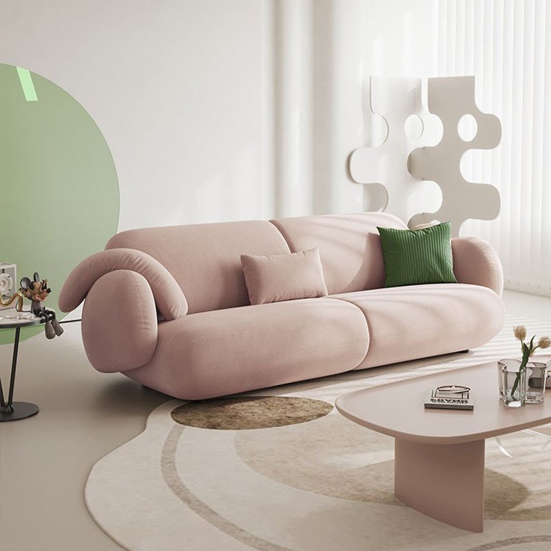 Modern design three seat luxury bed convertible sofa fabric living-room upholstery couch Nordic fashion