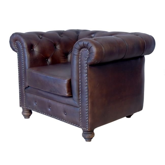 Modern Ergonomic Leather Executive Chair Chesterfield Single Seat Black living room sofas For Home Lounge Cafe And Office