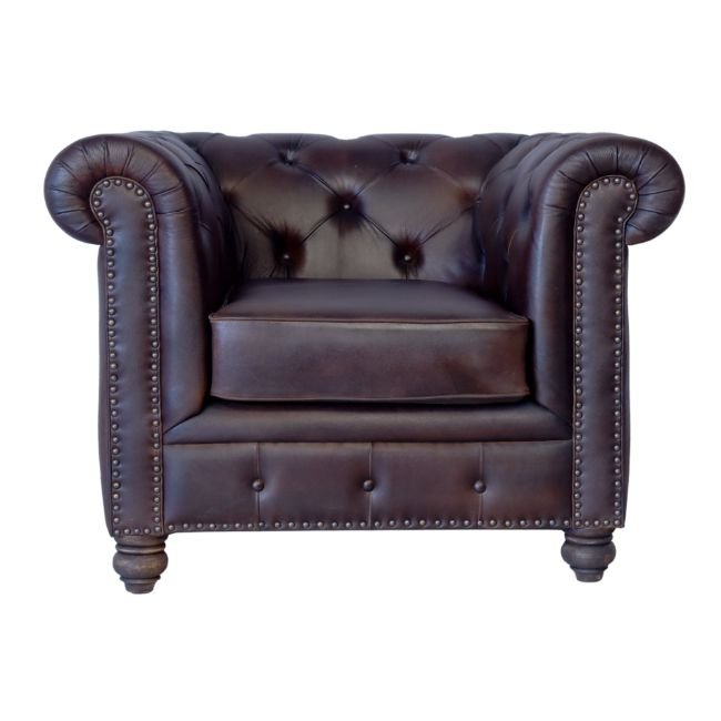 Modern Ergonomic Leather Executive Chair Chesterfield Single Seat Black living room sofas For Home Lounge Cafe And Office