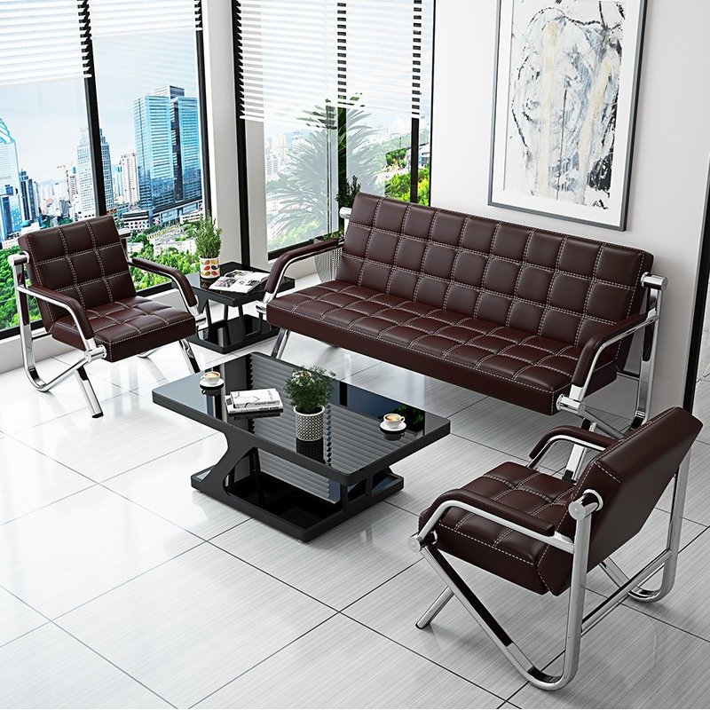 Office sofa combination business reception simple design home furniture living room sofa