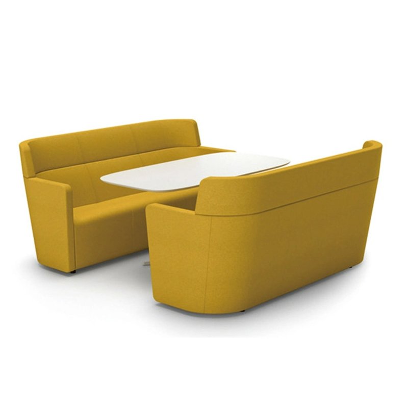 Sectional Sofa Waiting Room Meeting Booth Private Acoustic Office Meeting Pod Public Area Modular Modern with Office Table Set