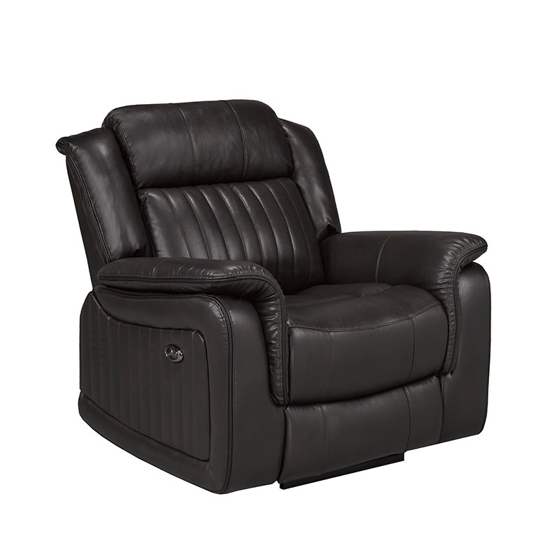 Black Air Leather 3+2+1 Recliner Sofa Hotel Home Office Furniture Luxury Reclining Sectional Sofa Set