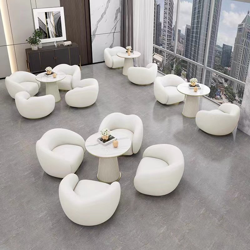 Modern Nordic Modular Fabric Sofa Set Simple Art Furniture for Living Room Dining or Hall in Home or Apartment