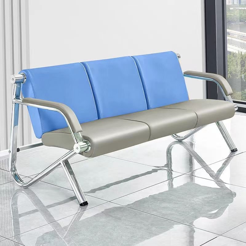 Three-seat chair Stainless steel sofa Airport with waiting Hospital waiting chair meeting office sofa