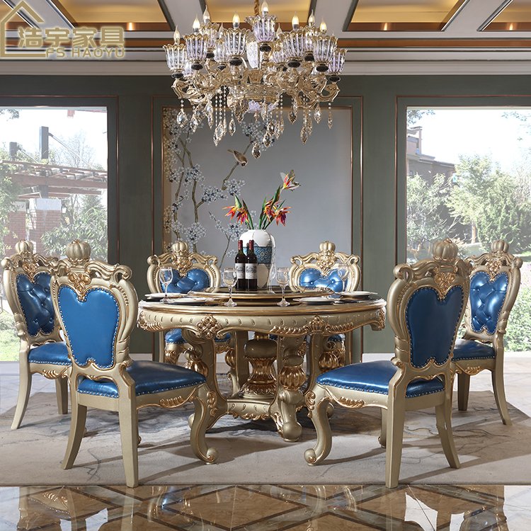 high quality Germany living room leather sofa,blue leather wooden antique furniture house sofa set luxury four seat