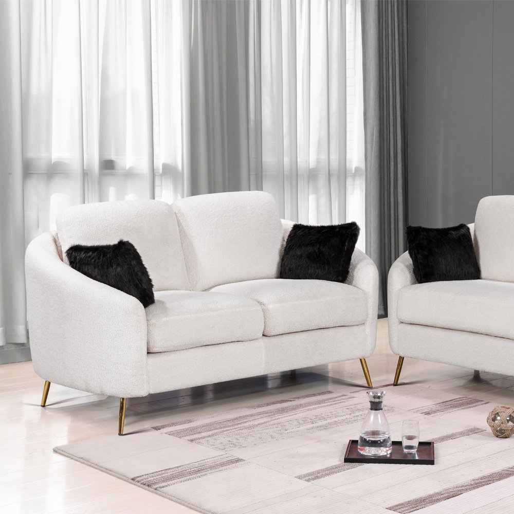 Hotel Sofa Home Furniture Set European Modern Contemporary Living Room Minimalist Style Denim Wooden Sofa Set
