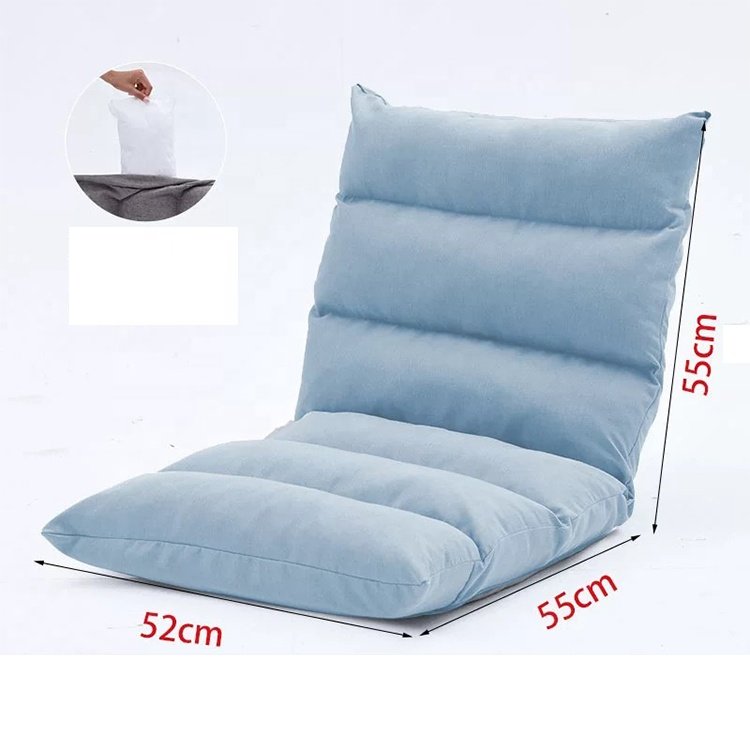 Modern lazy foldable sofa fabric backrest sofas chairs living room furniture