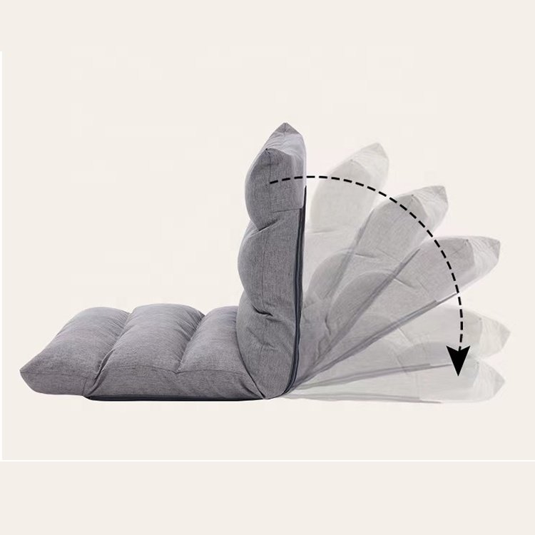 Modern lazy foldable sofa fabric backrest sofas chairs living room furniture