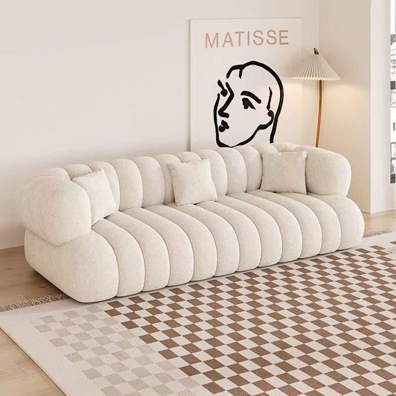 Popular Design Modern Luxury Sofa Set Living Room Furniture Minimalism Furniture Sofa Set Velvet Modern Sofa Couch for Home