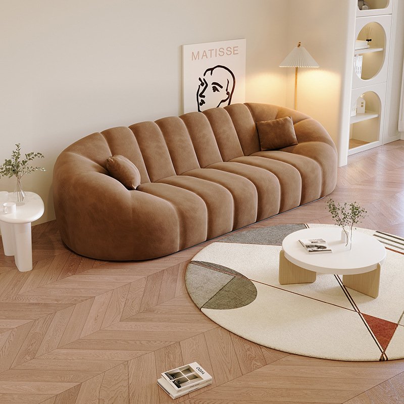 Cream style nordic minimalism shell sofa modern living room furniture couch high quality new design sofas for home