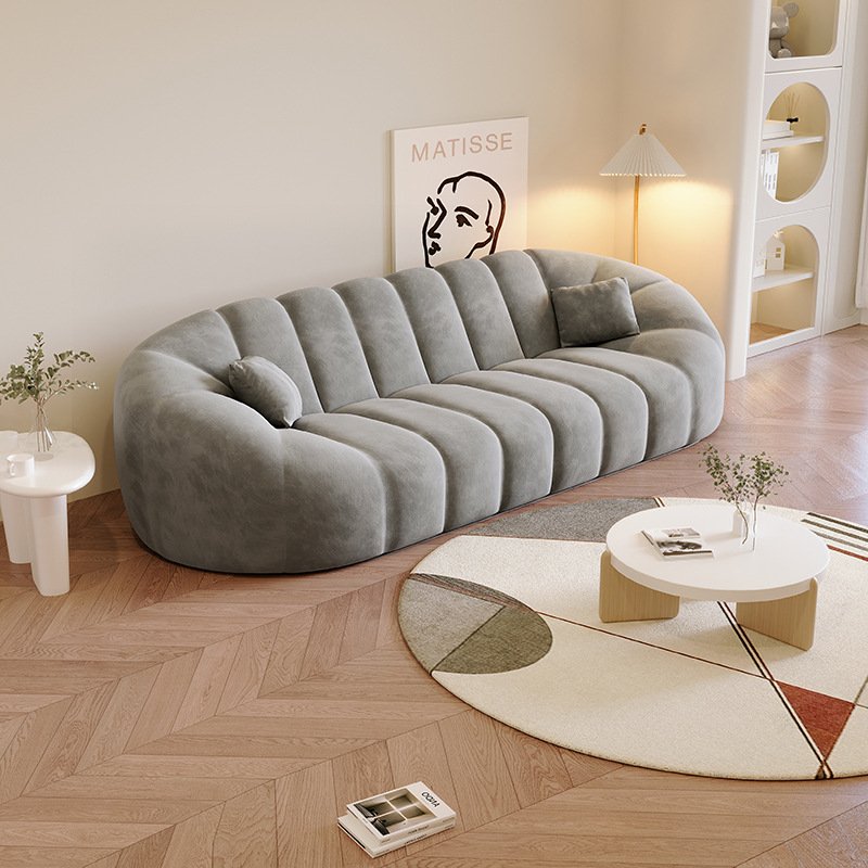 Cream style nordic minimalism shell sofa modern living room furniture couch high quality new design sofas for home