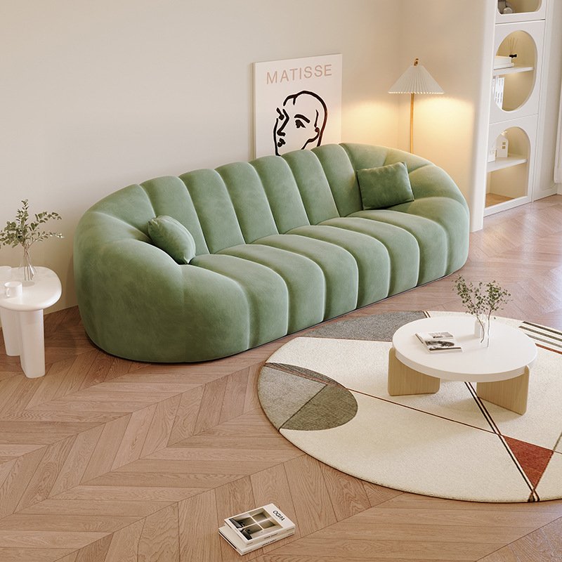 Cream style nordic minimalism shell sofa modern living room furniture couch high quality new design sofas for home