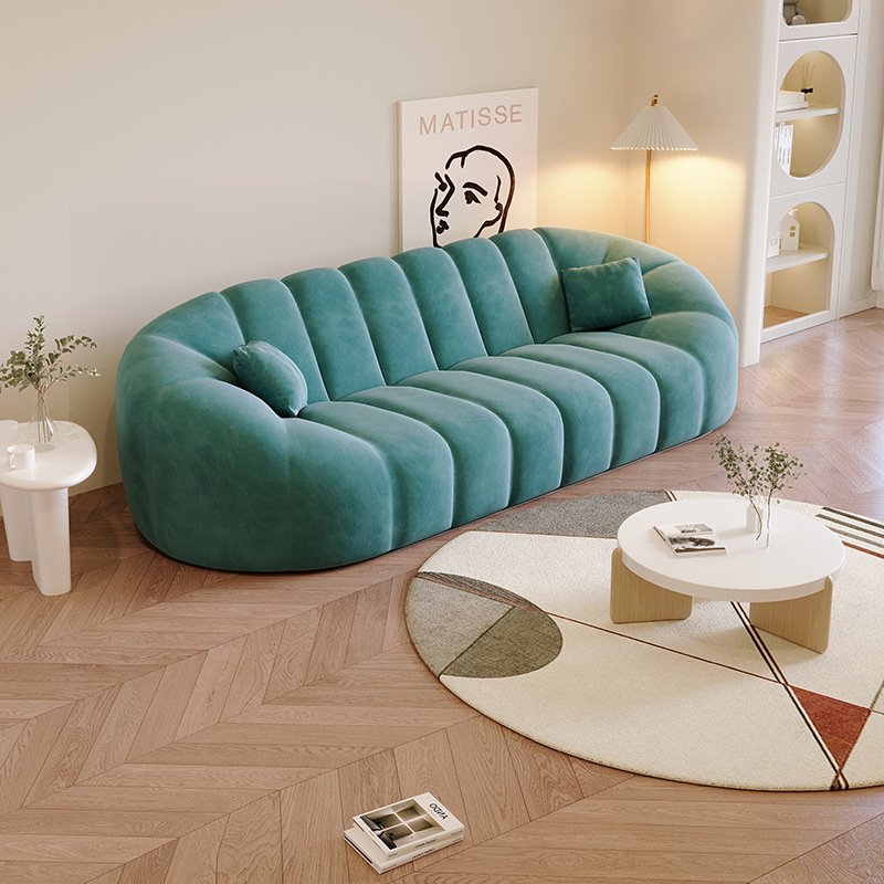 Cream style nordic minimalism shell sofa modern living room furniture couch high quality new design sofas for home