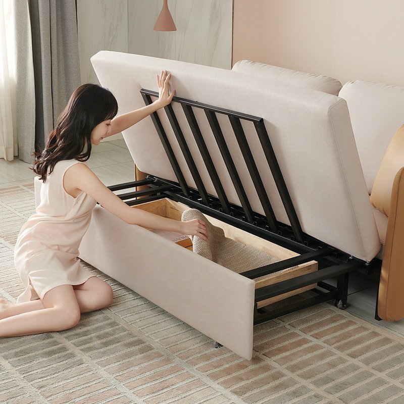 102686 Quanu wholesale living room sofas sofa bed bedroom furniture modern convertible sofa bed with storage