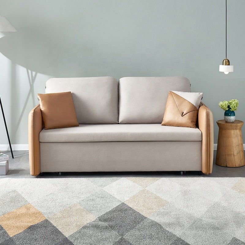 102686 Quanu wholesale living room sofas sofa bed bedroom furniture modern convertible sofa bed with storage