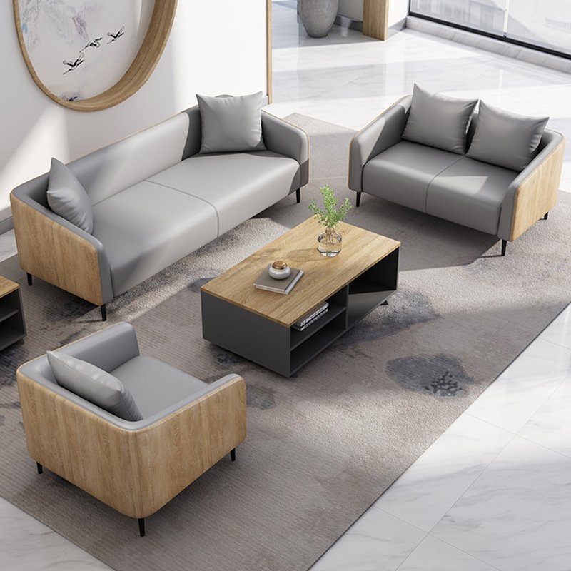 office furniture commercial reception sofa set modern leather office sofa sectional sofa modular office room Waiting couches