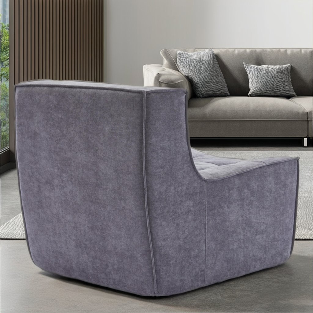 Single Sofa Chair Home Office Furniture with Fabric for Living Room Kitchen Compressed Corner Design