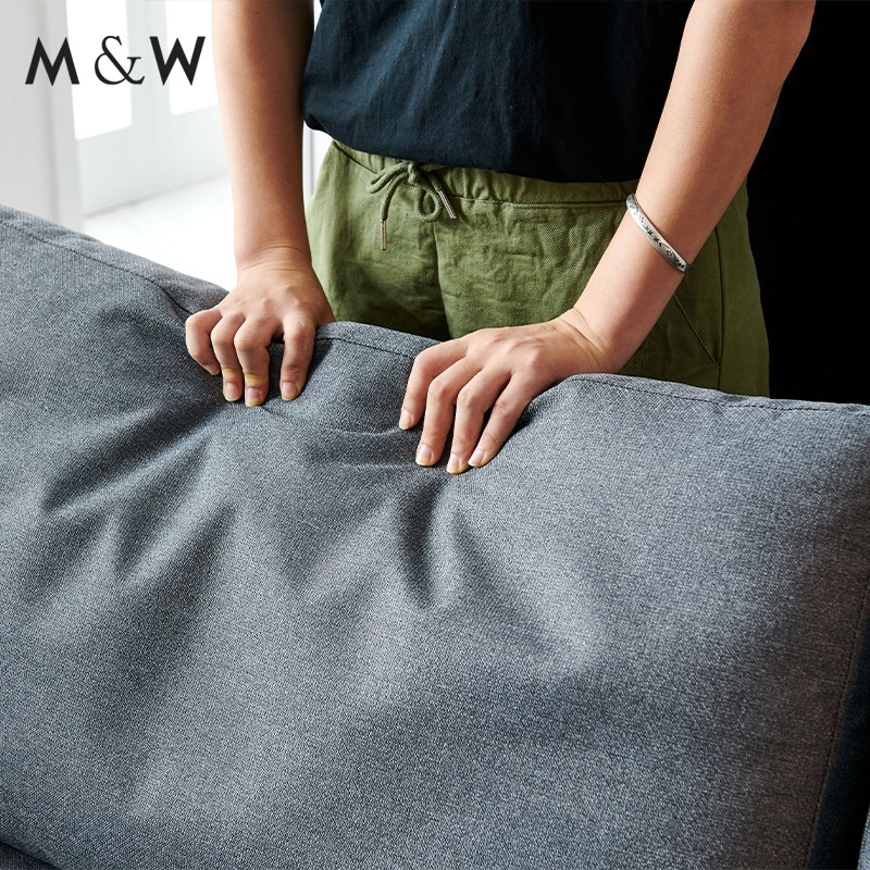 M&W Modern four optional materials 2 3 seater room furniture visitor acoustic office sofa for reception