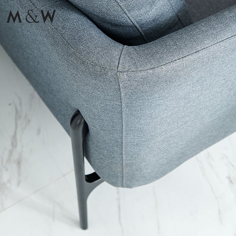 M&W Modern four optional materials 2 3 seater room furniture visitor acoustic office sofa for reception