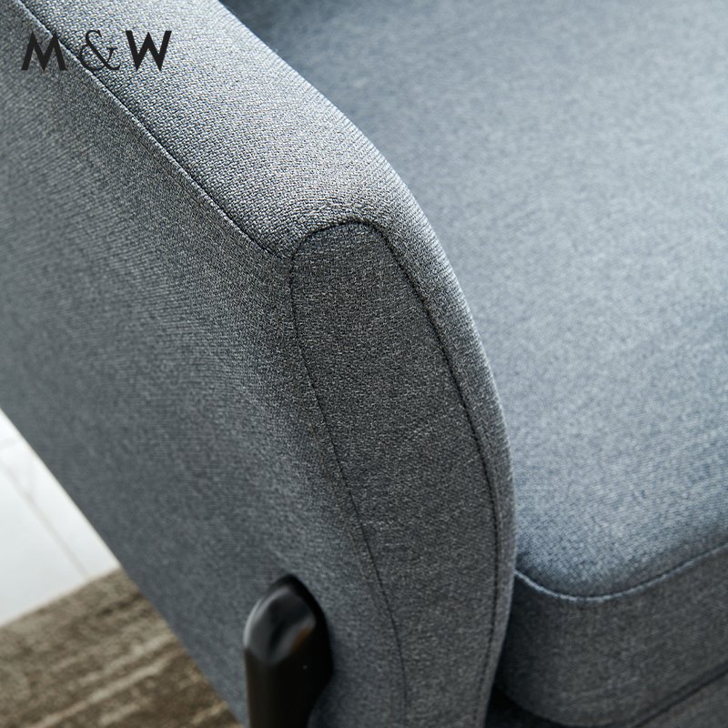 M&W Modern four optional materials 2 3 seater room furniture visitor acoustic office sofa for reception