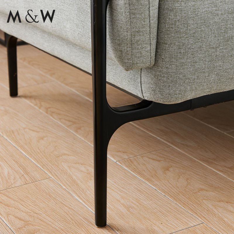 M&W Modern four optional materials 2 3 seater room furniture visitor acoustic office sofa for reception