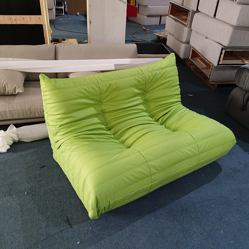 caterpillar 2 seaters green color lazy lounge sofa home furniture
