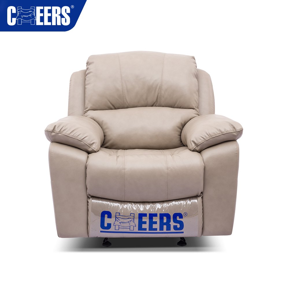 MANWAH CHEERS High Quality Leisure Zero Gravity Genuine Leather Section Extendable Power Recliner Couch Sofa
