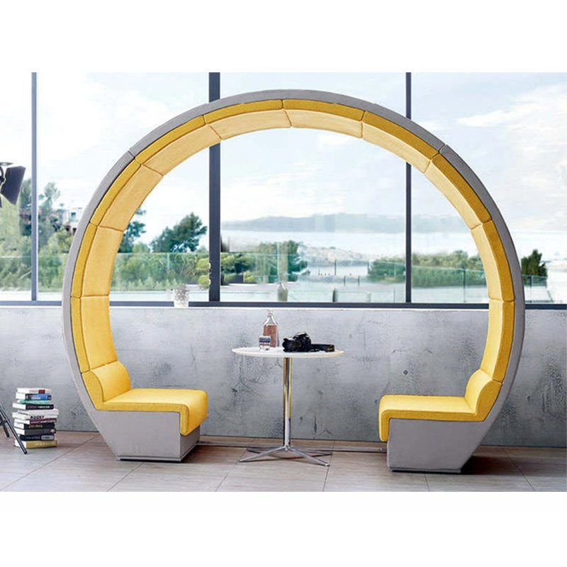 Factory Direct Sales arc-shaped Sofa Modern Acoustic Modular Office Lounge Chair Sofa Privacy Sofa Pod