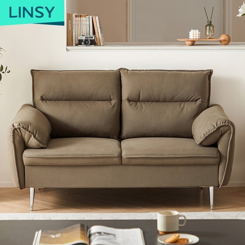 Linsy Wide Armrests Light Luxury Comfortable Living Room Office Sofa