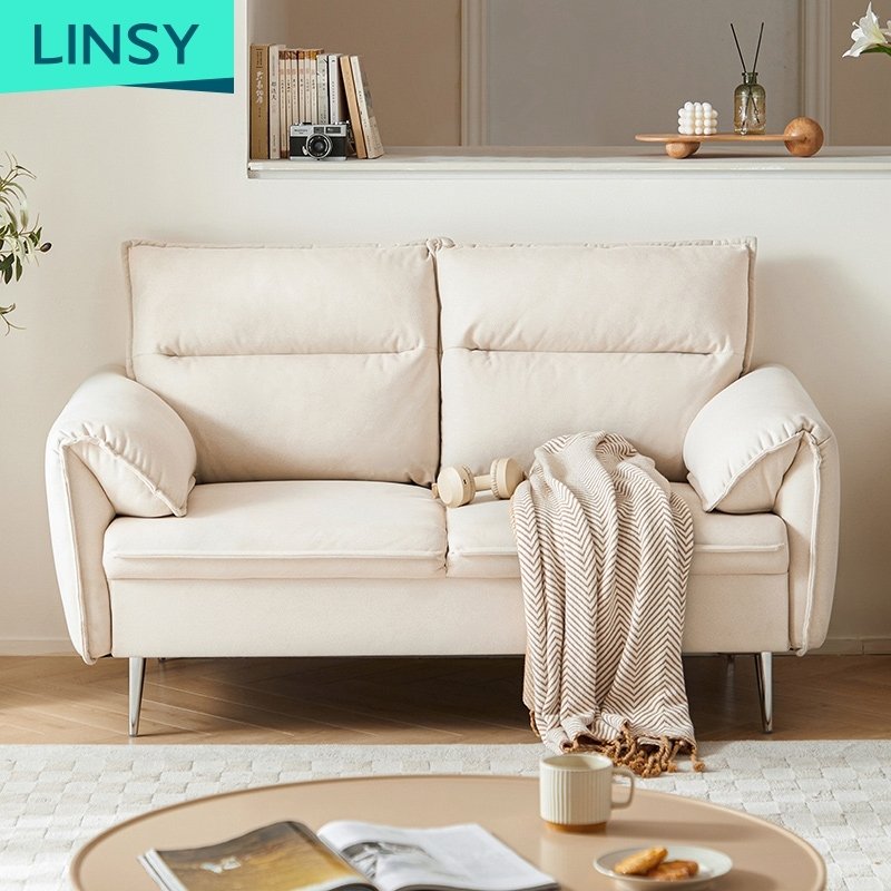 Linsy Wide Armrests Light Luxury Comfortable Living Room Office Sofa