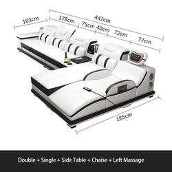 Recliner Modern Sofa Set,Recliner sofa Electric massage sofa chair