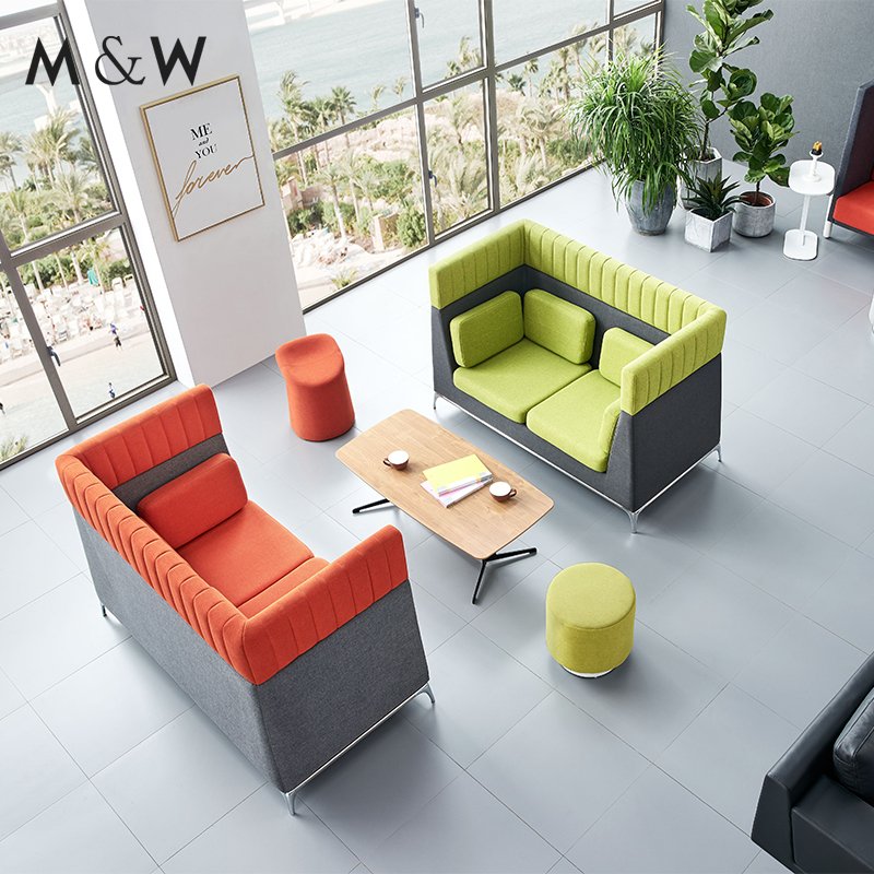 M&W Modern Design Private High Back Office Reception Sofa
