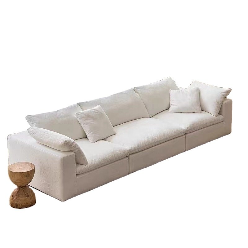 Cloud Sofa Modern Style Sectional Sofa with Feathers Softest Living Room Sofa for Home Furniture