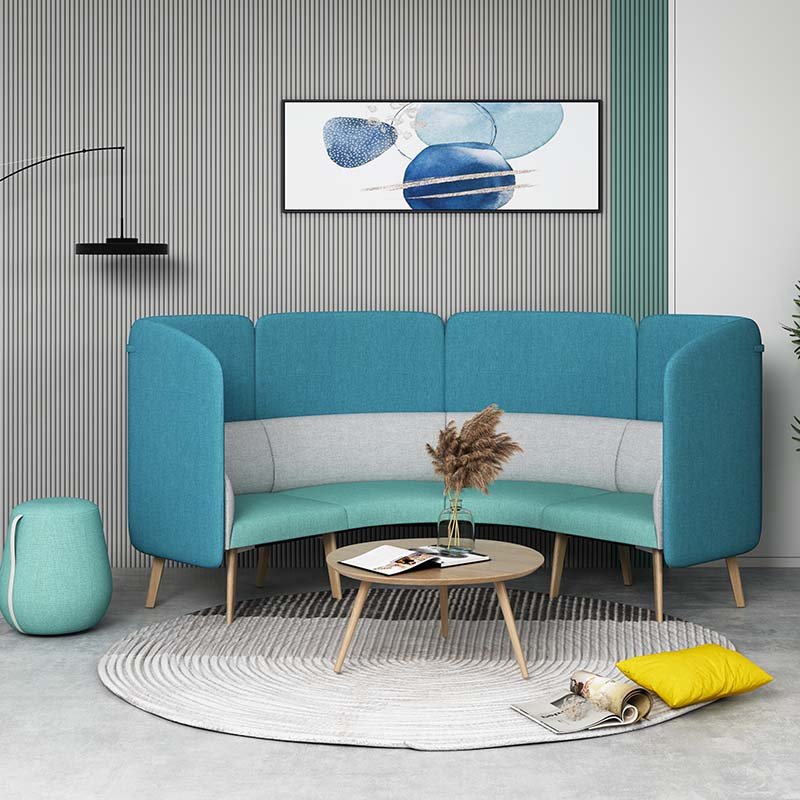 Waiting Area Acoustic Materials Private Space Sound Proof Insulation Public Area High Back Reception Sofa