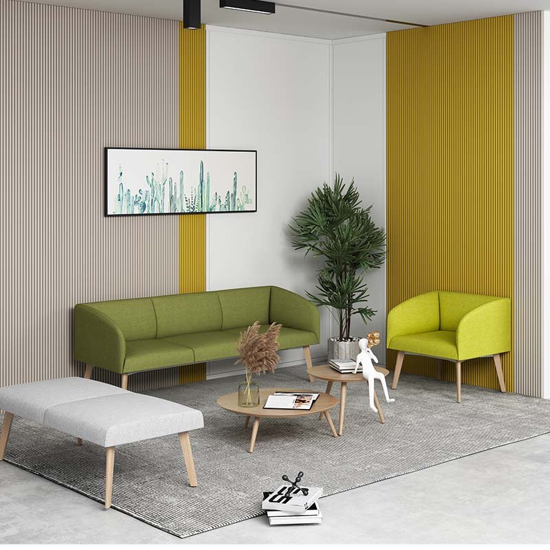 Waiting Area Acoustic Materials Private Space Sound Proof Insulation Public Area High Back Reception Sofa