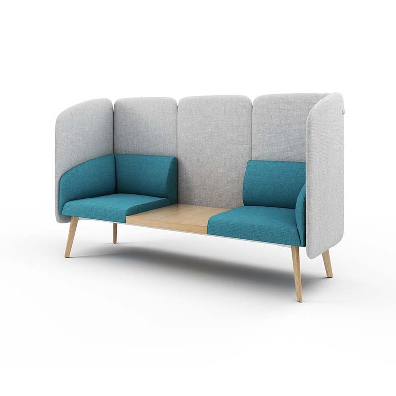 Waiting Area Acoustic Materials Private Space Sound Proof Insulation Public Area High Back Reception Sofa