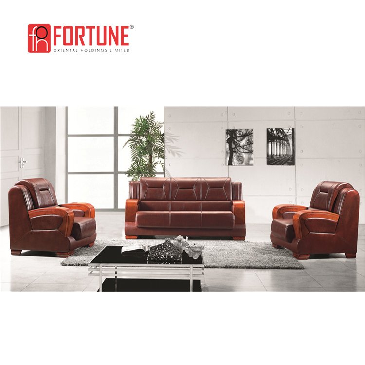 Classic design office sofa 1+2+3 reception sofa luxury Office Sofa Set (FOH-8002)