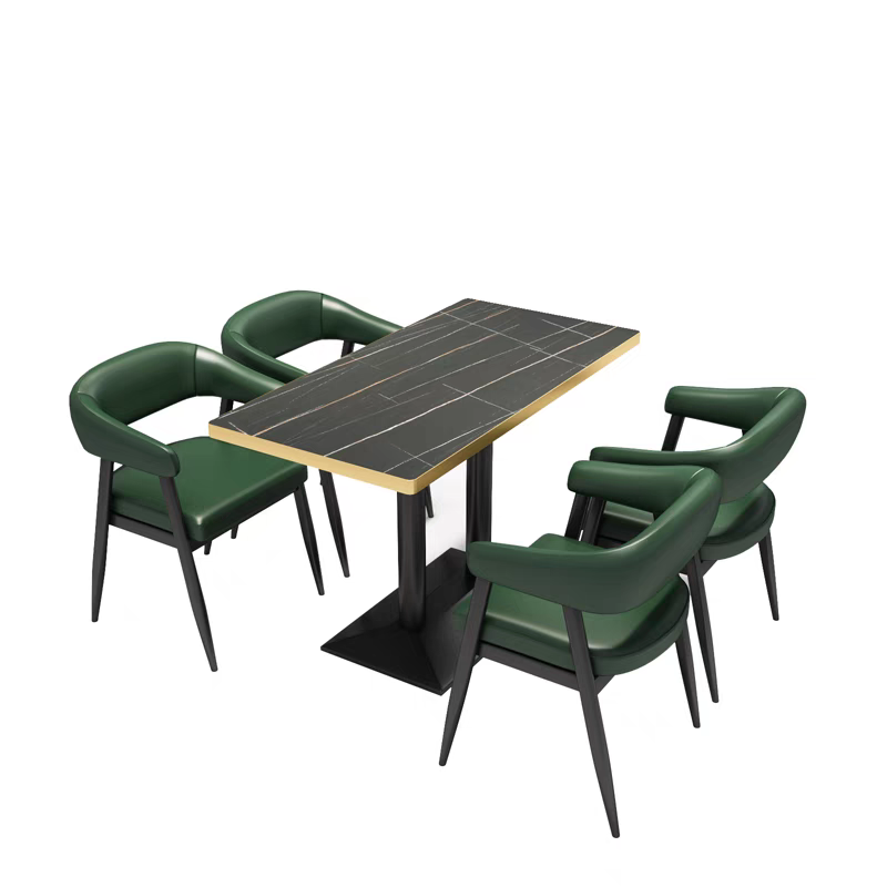 Modern Factory wholesale restaurant furniture dining sofa set cafe dinning table and chair set bar club booth sofa