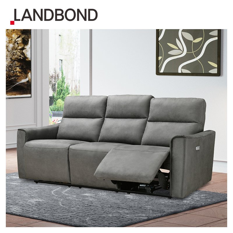 Italian Fabric Sectional Living Room Sofa Electric Reclining Furniture USB Charger Sofa Set For Home and hotel