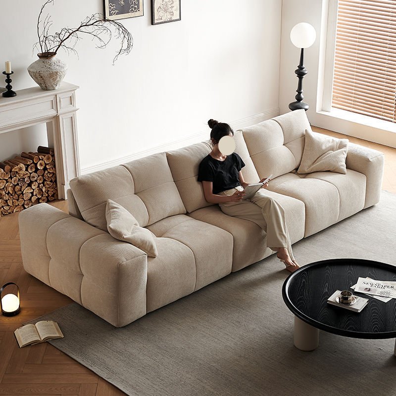 Latest design Adjustable sofa Modern minimalism Velvet sofa Soft couch for home High quality living room furniture fabric couch