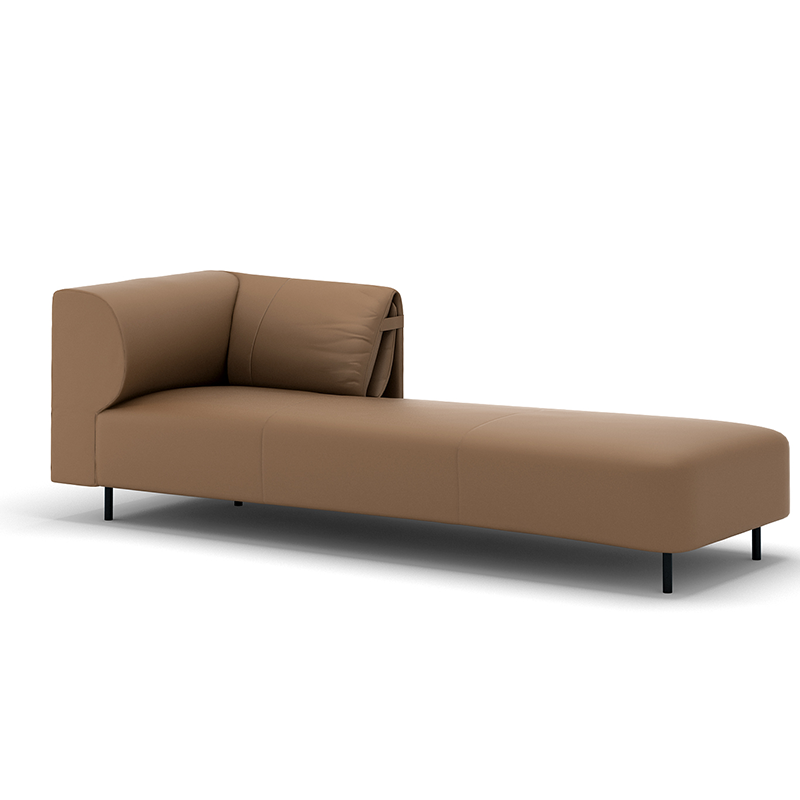 American Leisure Elegant Couch Living Room Sofas Brown Pu Leather Commercial Office Sofa Sectional Sofa